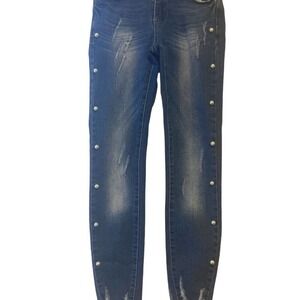 Rare Goldenim Jeans with Pearl Accents - Size EUR 34